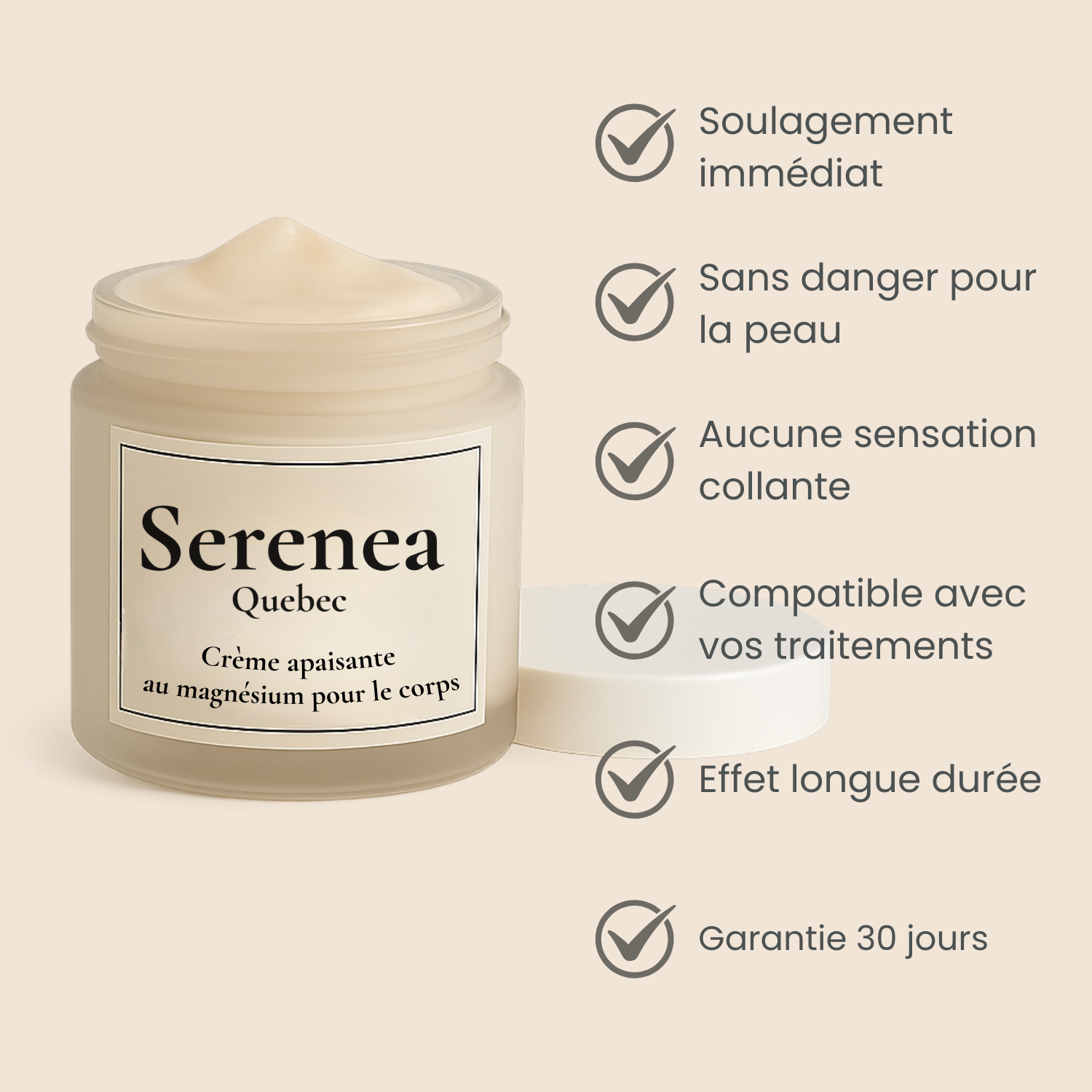 Serenea™ : Crème Anti-Douleur au Magnésium Naturel